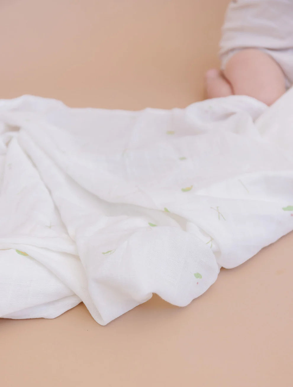Organic Muslin Swaddle, Golf - Green