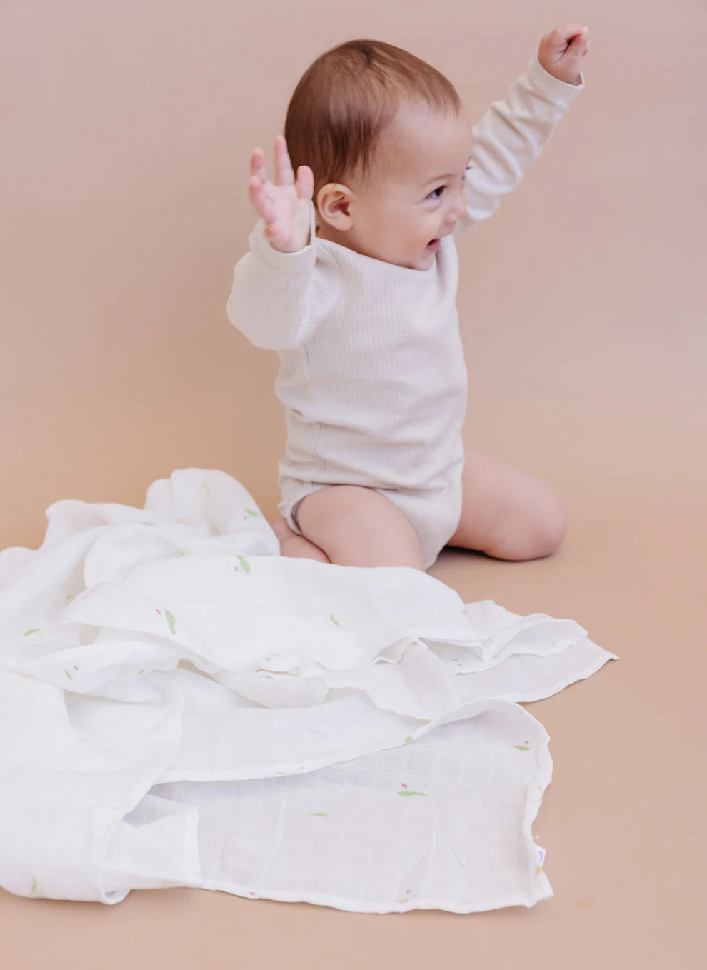 Organic Muslin Swaddle, Golf - Green