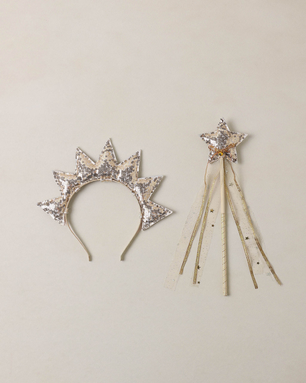 Sun Crown & Wand | Gold