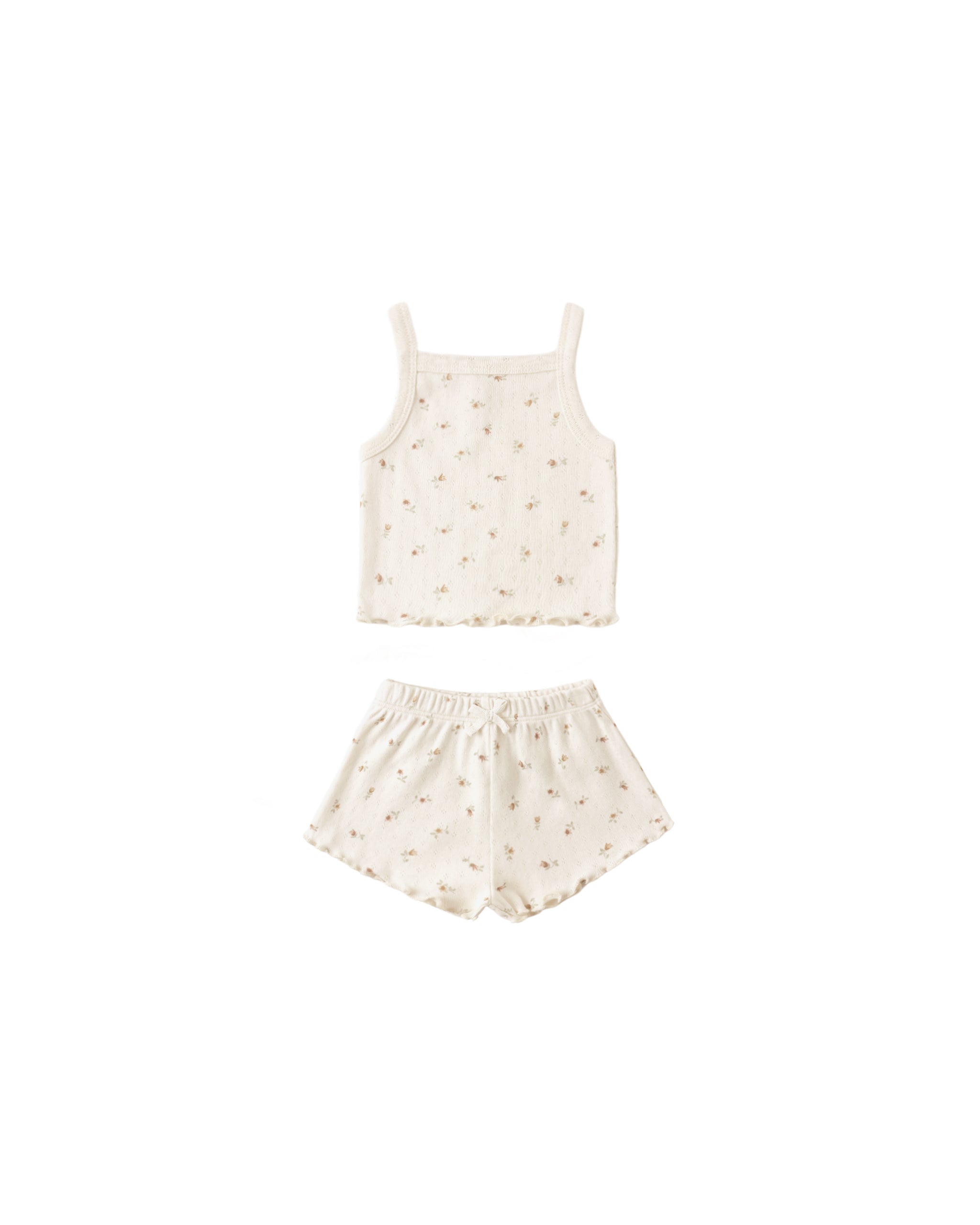 Pointelle Tank & Shortie Set | Petit Fleur