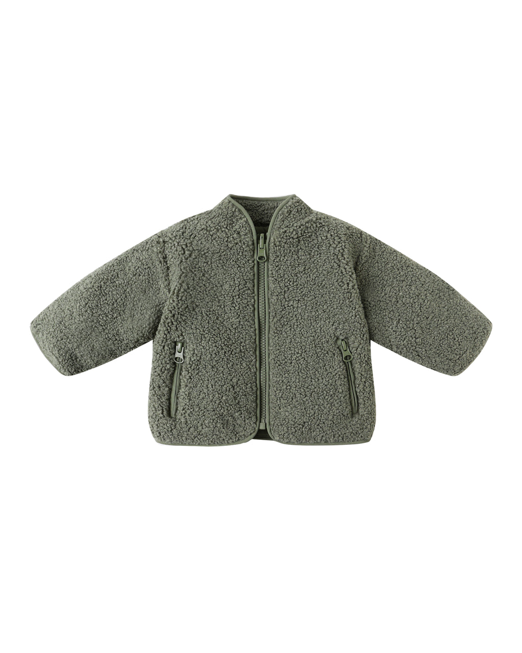 Shearling Zip Jacket | Forest