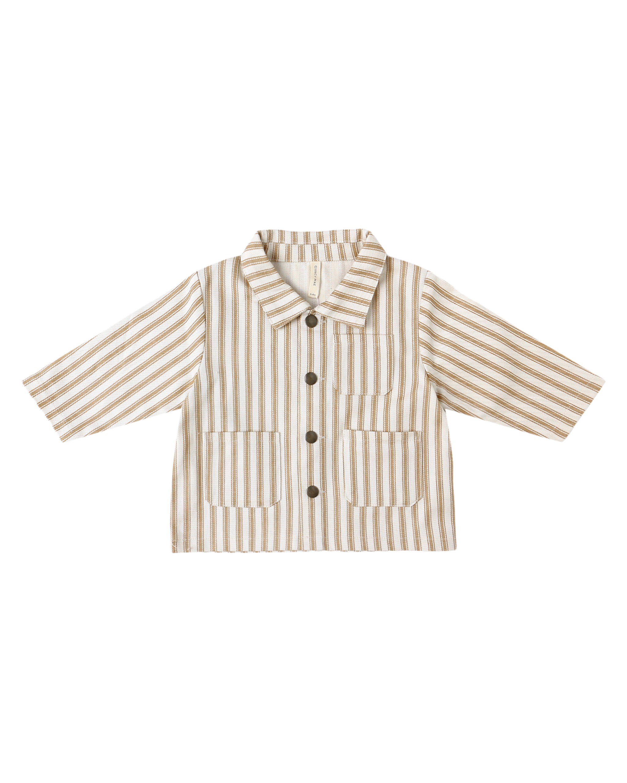 Utility Jacket l Gold Pinstripe