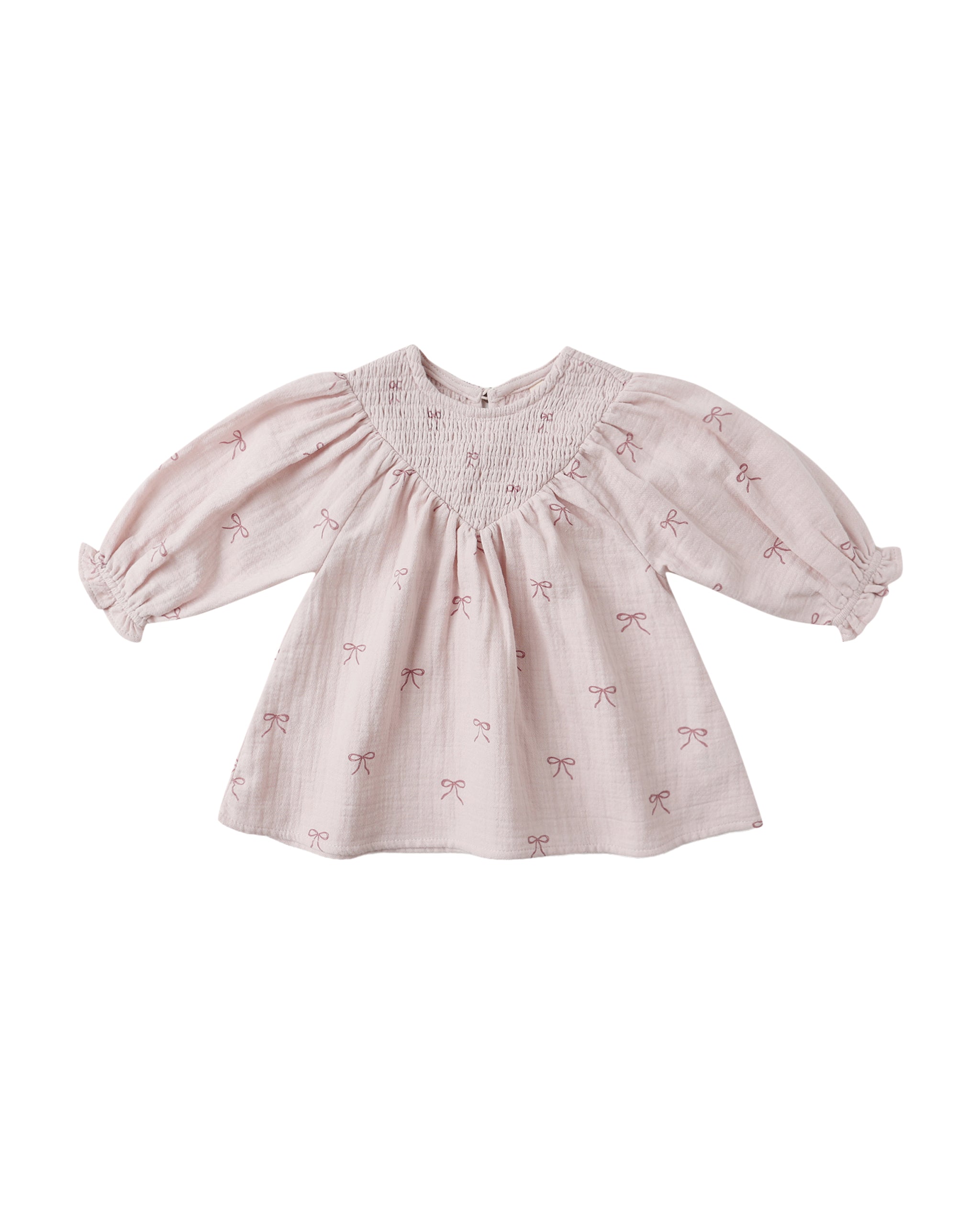 V Smocked Dress l Bows