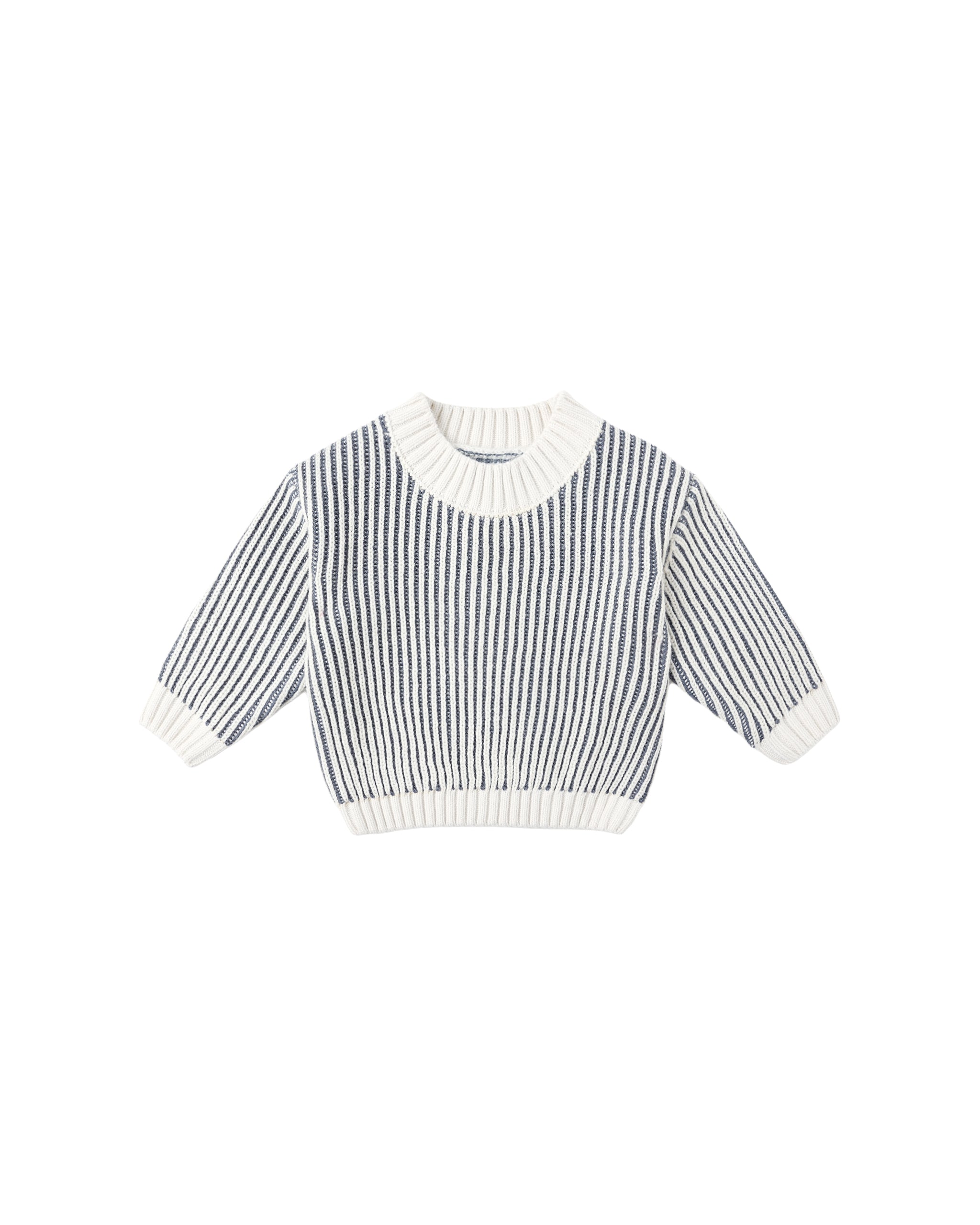 Relaxed Knit Sweater l Ocean