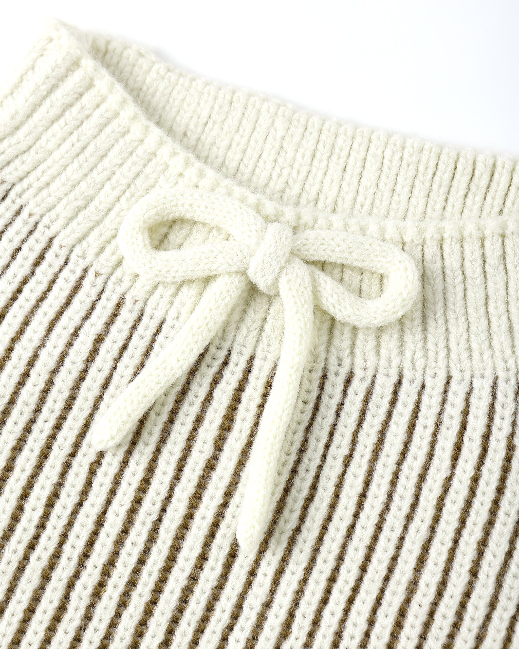 Chunky Knit Pant l Gold