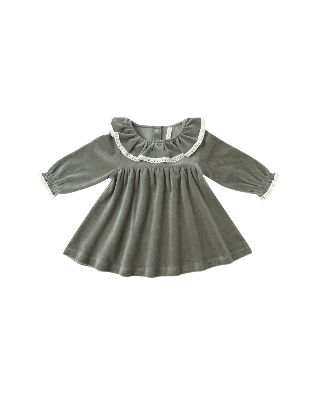 Velour Baby Dress l Forest