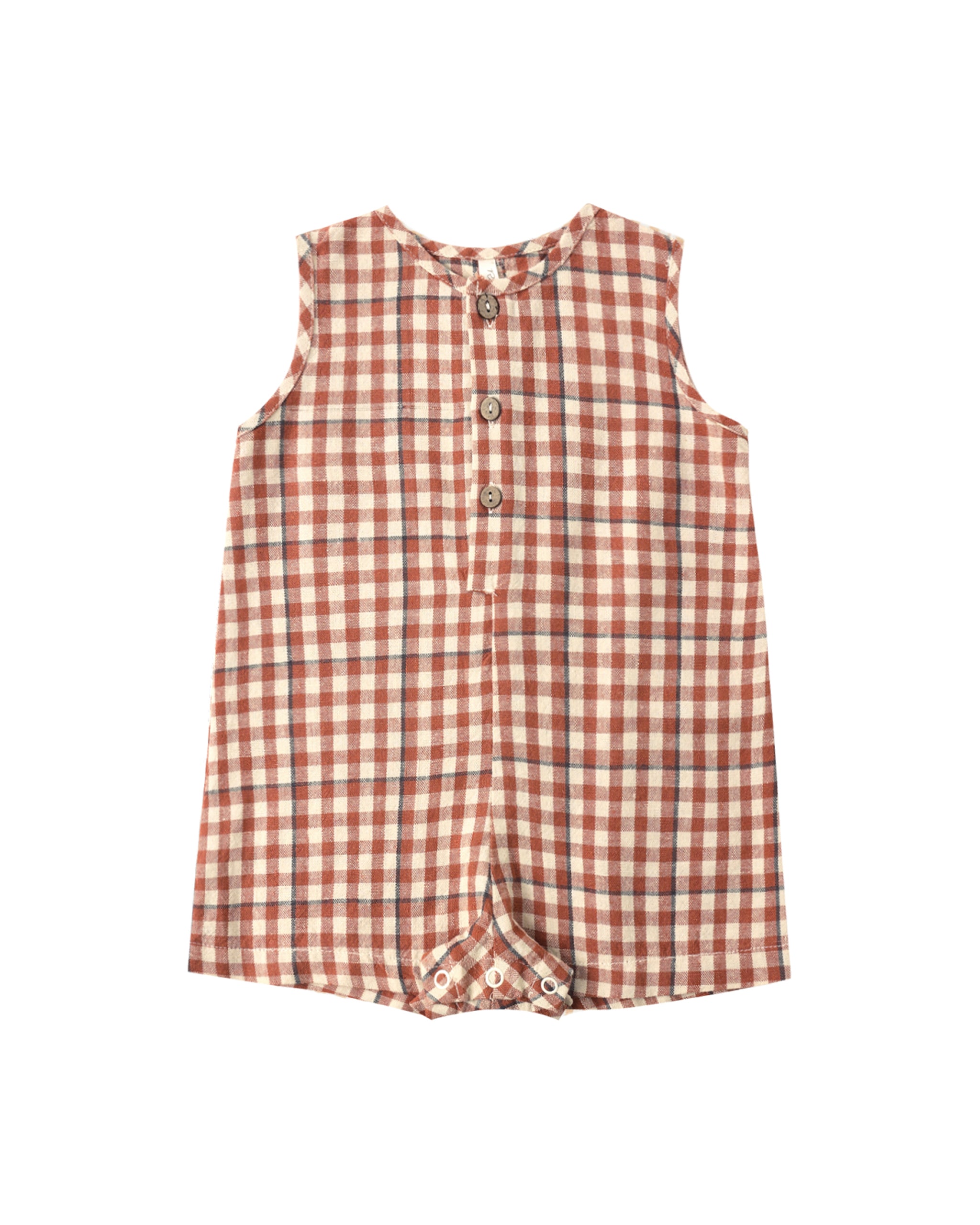 Maverick Romper | Poppy Gingham