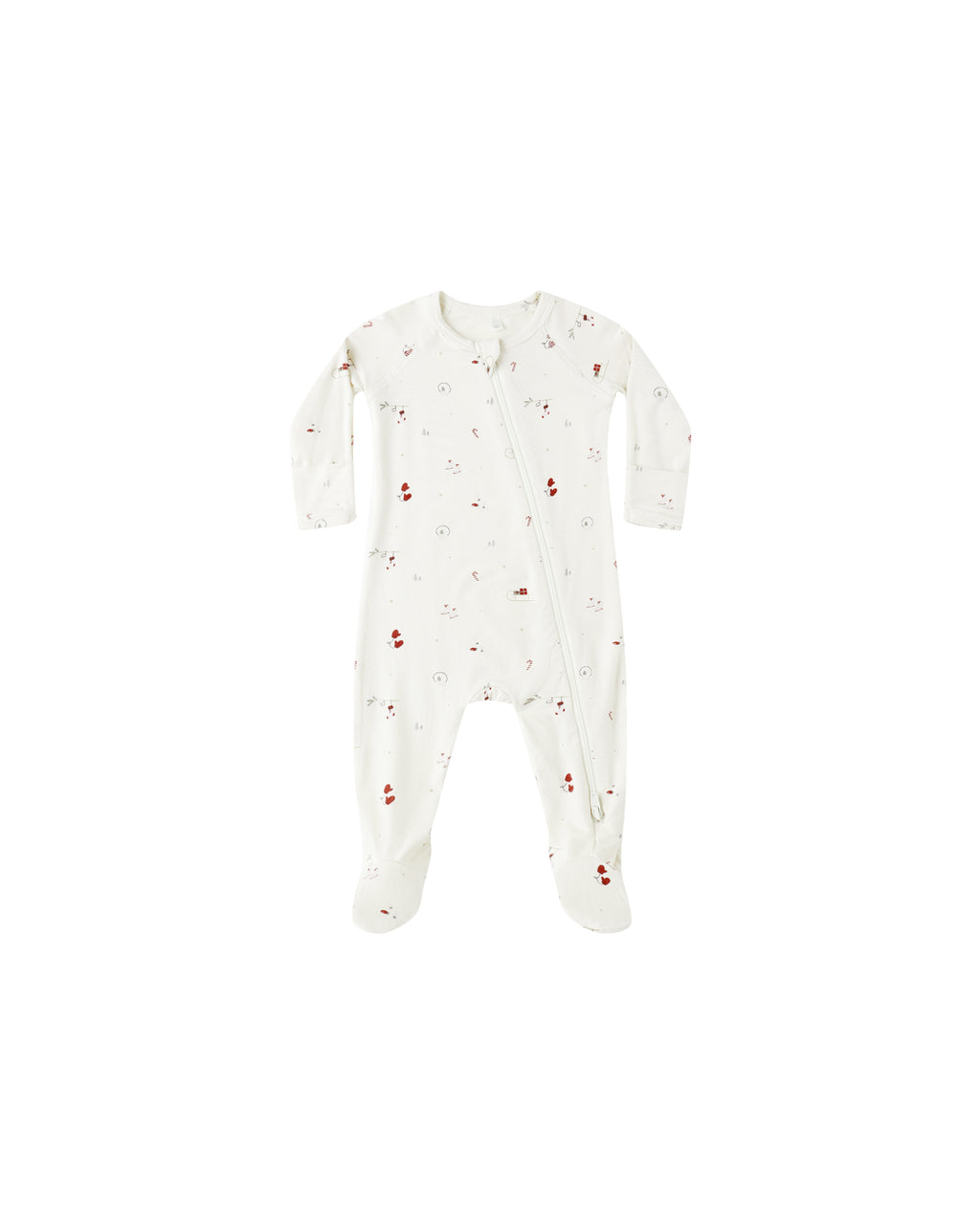 Bamboo Zip Footie | Winter Wonderland