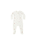 Bamboo Zip Footie | Winter Wonderland