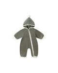 Velour Zip Jumpsuit l Forest