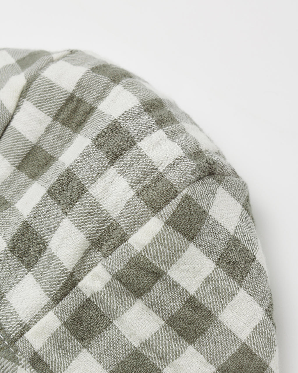 Woven Baby Bonnet l Forest Check