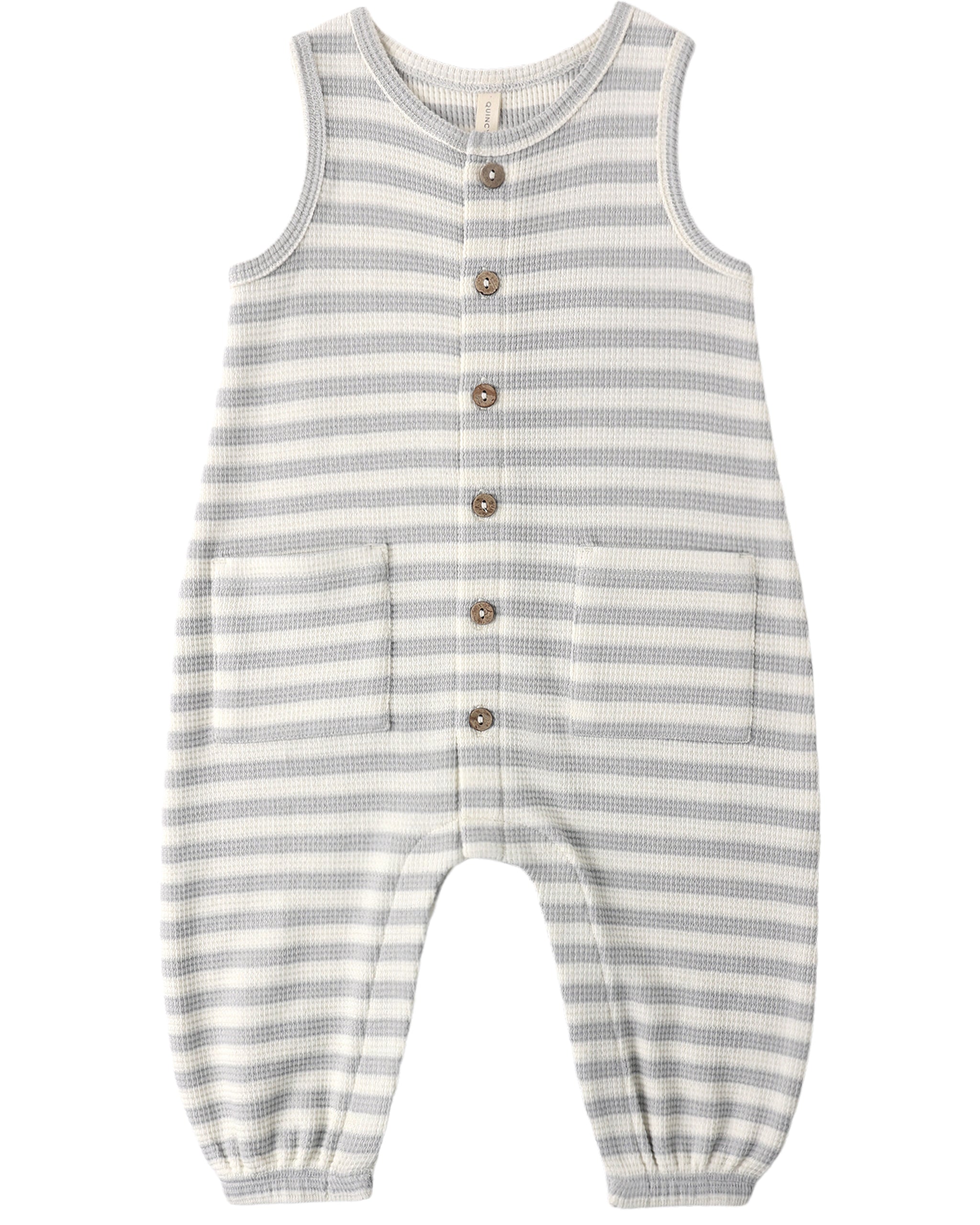 Waffle Jumpsuit | Sky Stripe