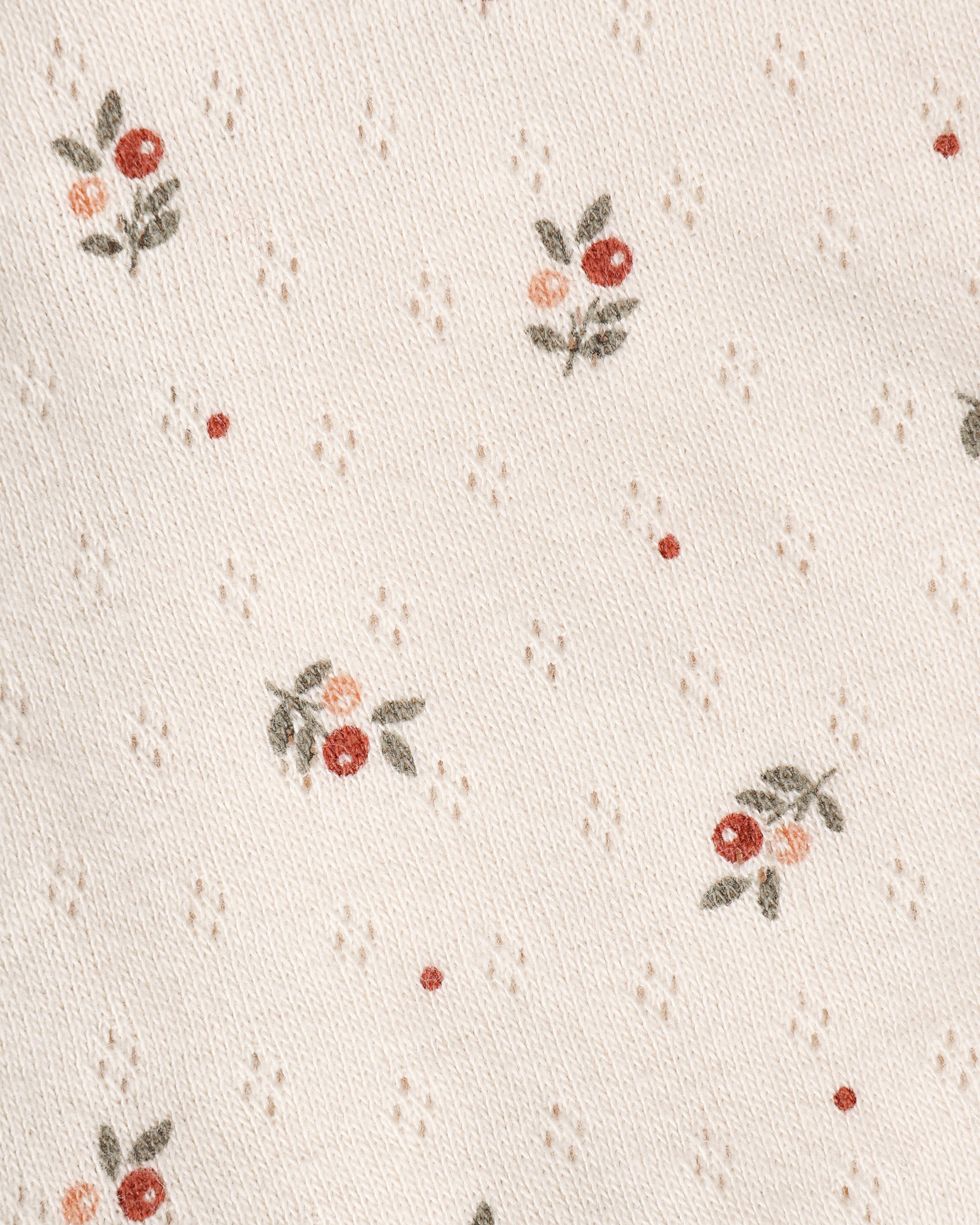 Woven Ruffle Bonnet l Winter Ditsy