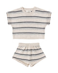 Relaxed Summer Knit Set | Ocean Stripe