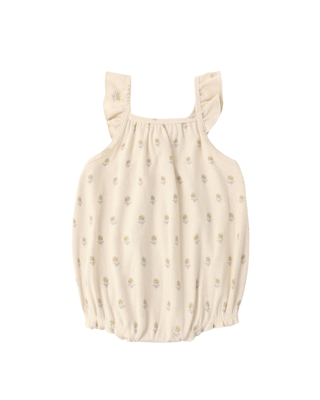 Ribbed Ruffle Romper | Buttercup