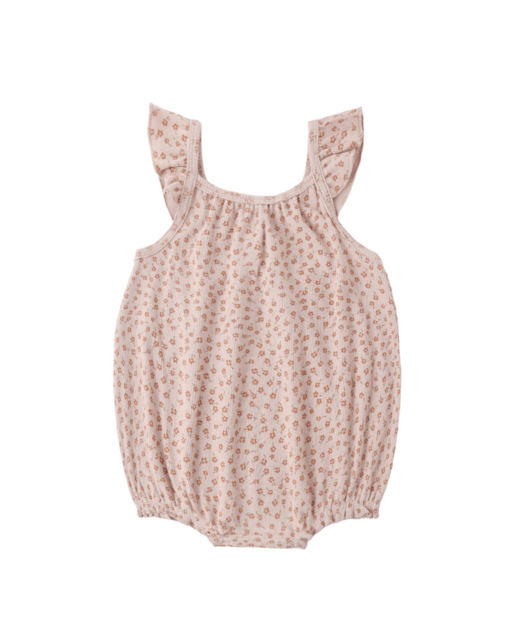 Ribbed Ruffle Romper | Posy