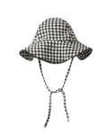 Floppy Swim Hat | Black Gingham