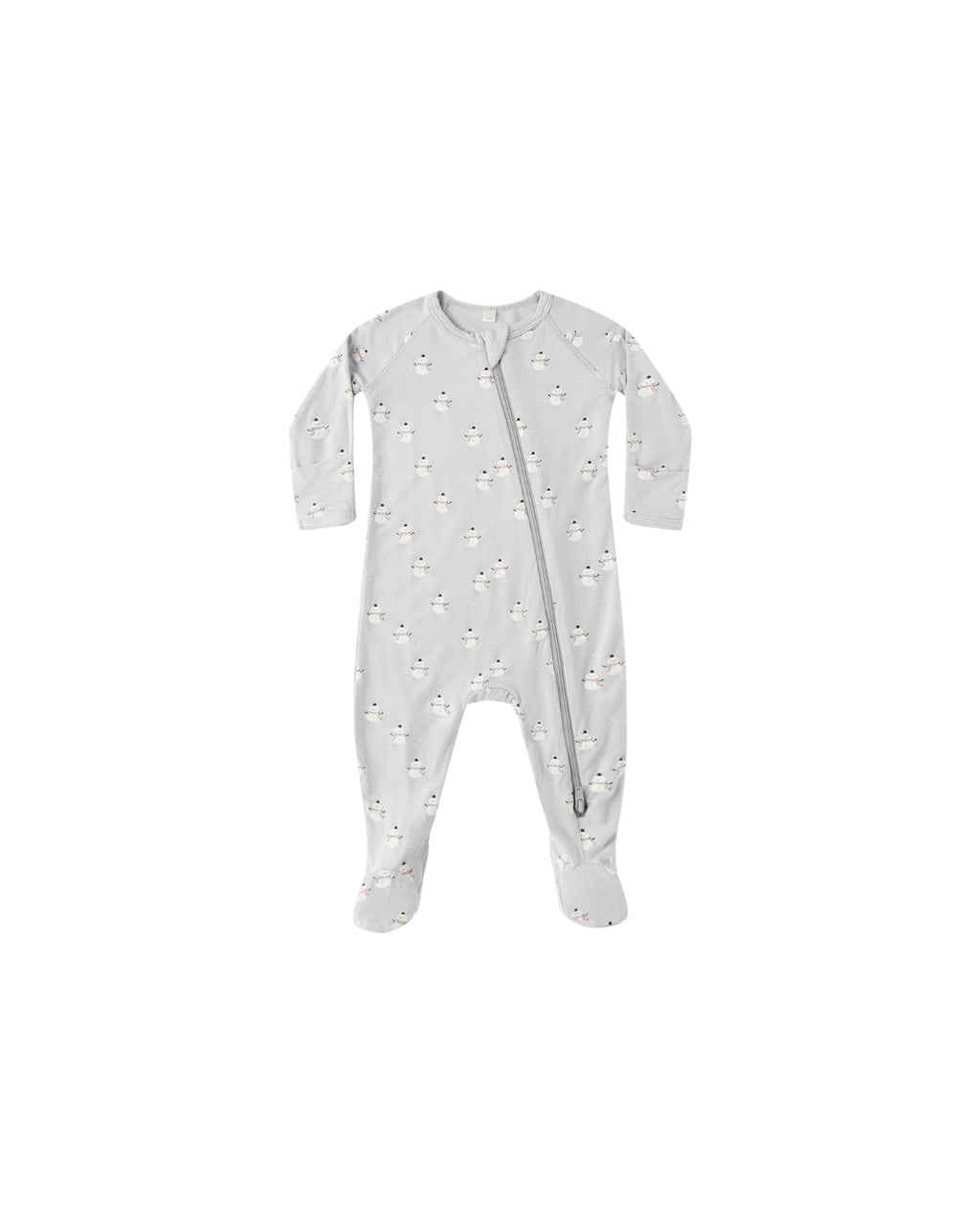 Bamboo Zip Footie | Snowmen