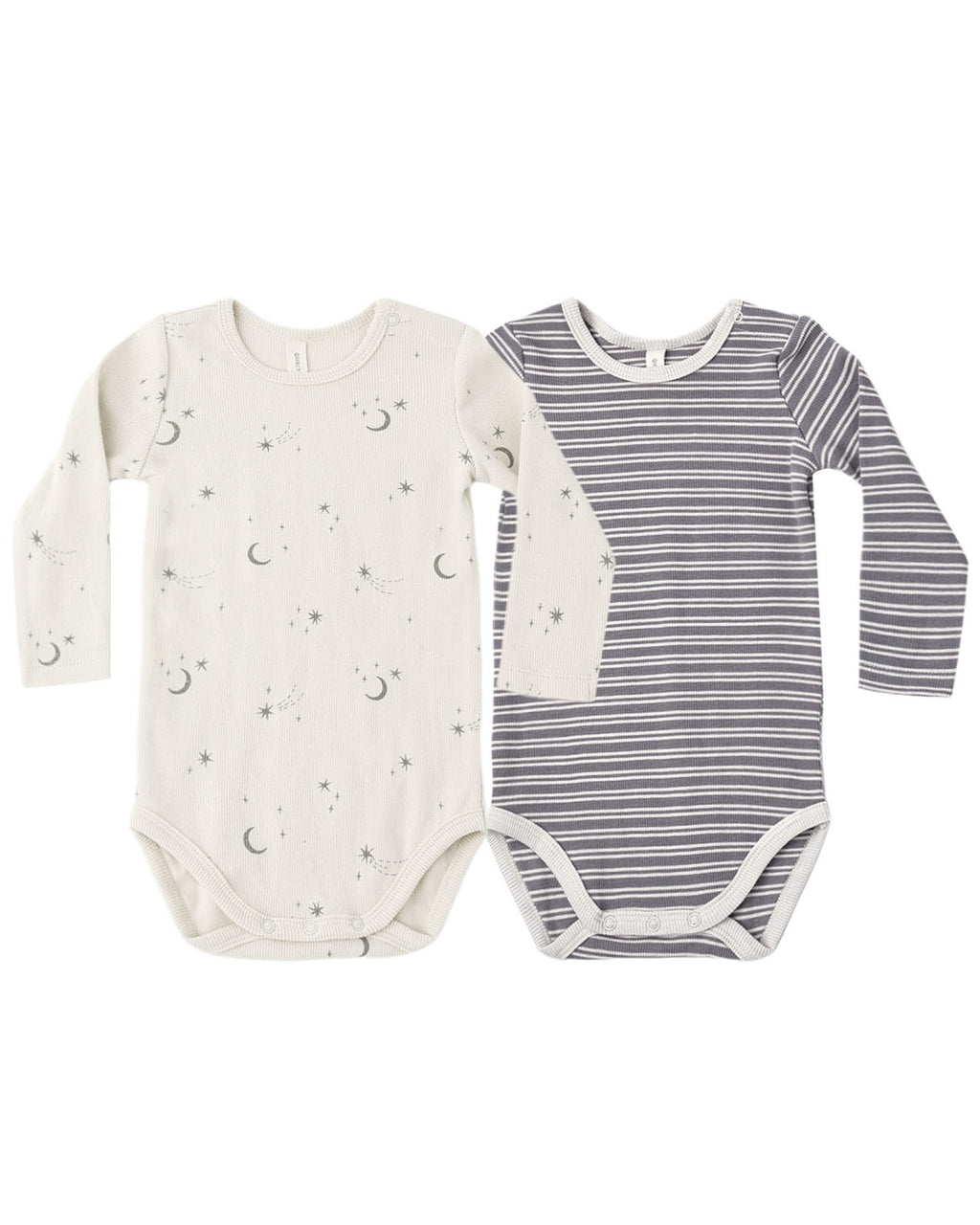 Ribbed Bodysuit | Two pack | Microstripe & Celestial
