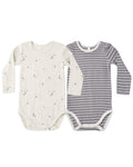 Ribbed Bodysuit | Two pack | Microstripe & Celestial