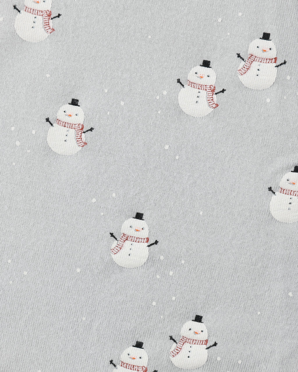 Bamboo Zip Footie | Snowmen