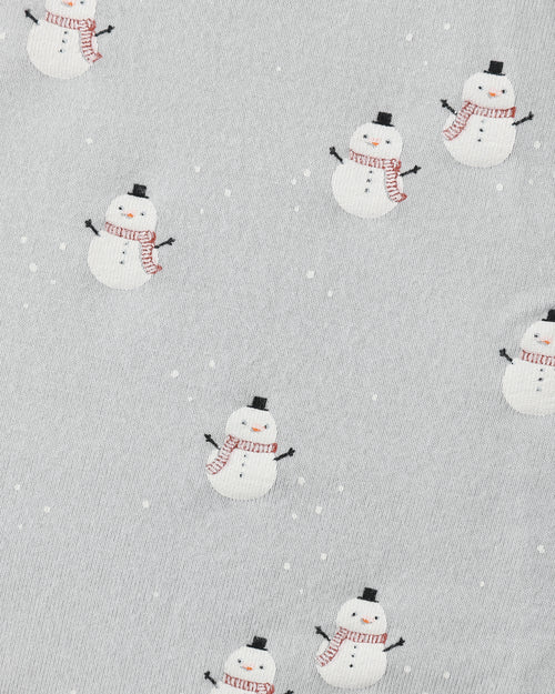 Bamboo Zip Footie | Snowmen